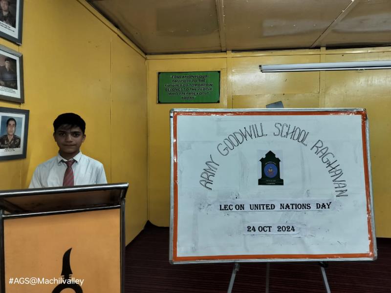 LECTURE ON THE UNITED NATION DAY AT AGS RAGHAVAN ON 24 OCT 2024