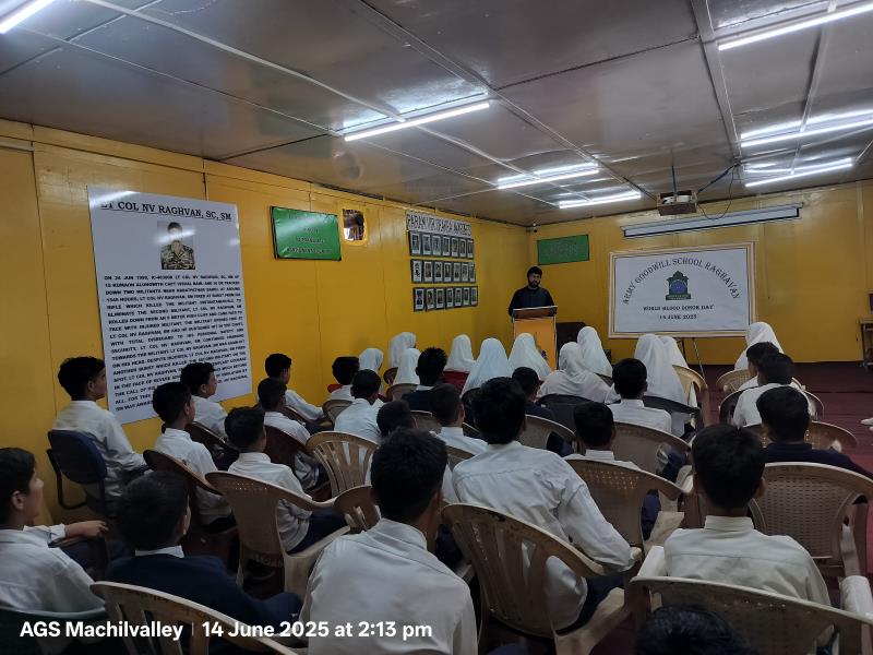 WORLD BLOOD DONOR DAY CELEBRATED AT AGS RAGHAVAN ON 14 JUN 2025
