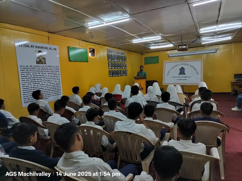 WORLD BLOOD DONOR DAY CELEBRATED AT AGS RAGHAVAN ON 14 JUN 2025