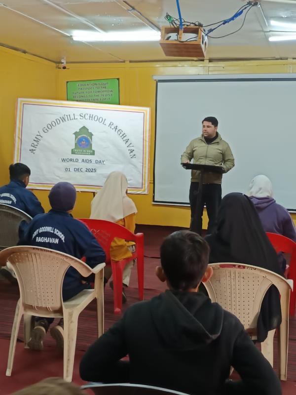 WORLD AIDS DAY CELEBRATED AT AGS RAGHAVAN ON 01 DEC 25 